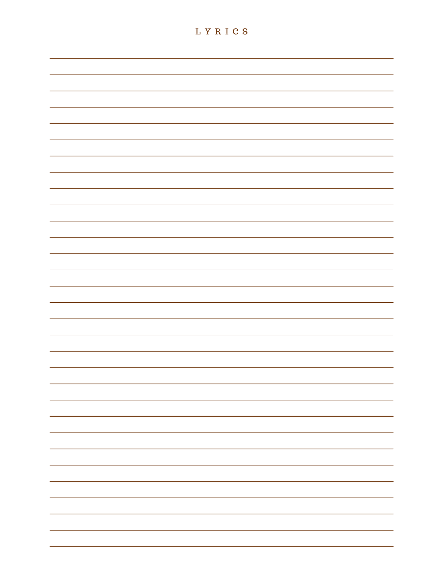 Lyric Journal